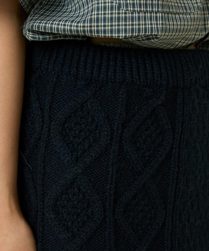 仿舊風格麻花多層圍裹半身裙