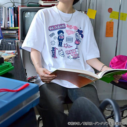 《當噠當》_ビィズニィズ 寬鬆大碼T恤（桃子・岡倫・渦輪老太婆（招財貓））