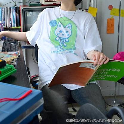 《當噠當》_ビィズニィズ 寬鬆大碼T恤（渦輪老太太（招財貓））