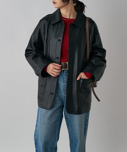 【MONN.:.(モン)】皮革夾克