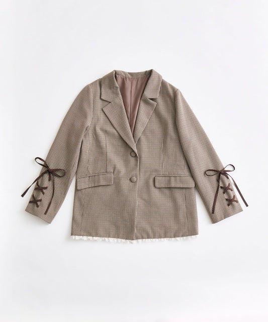 繫帶西裝外套