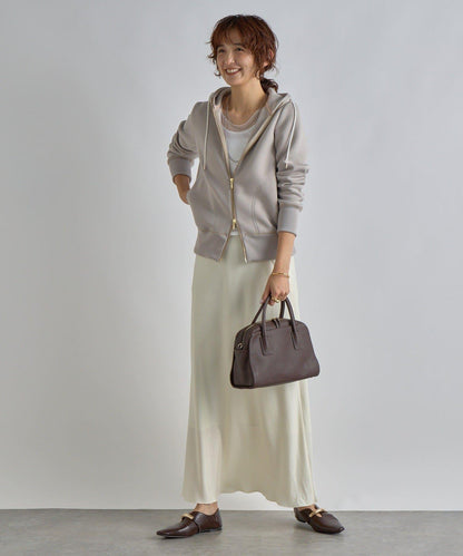 【優雅垂感】醋酸混紡斜裁半身裙