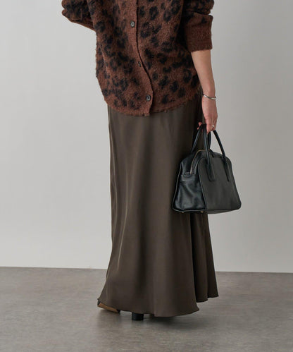 【優雅垂感】醋酸混紡斜裁半身裙