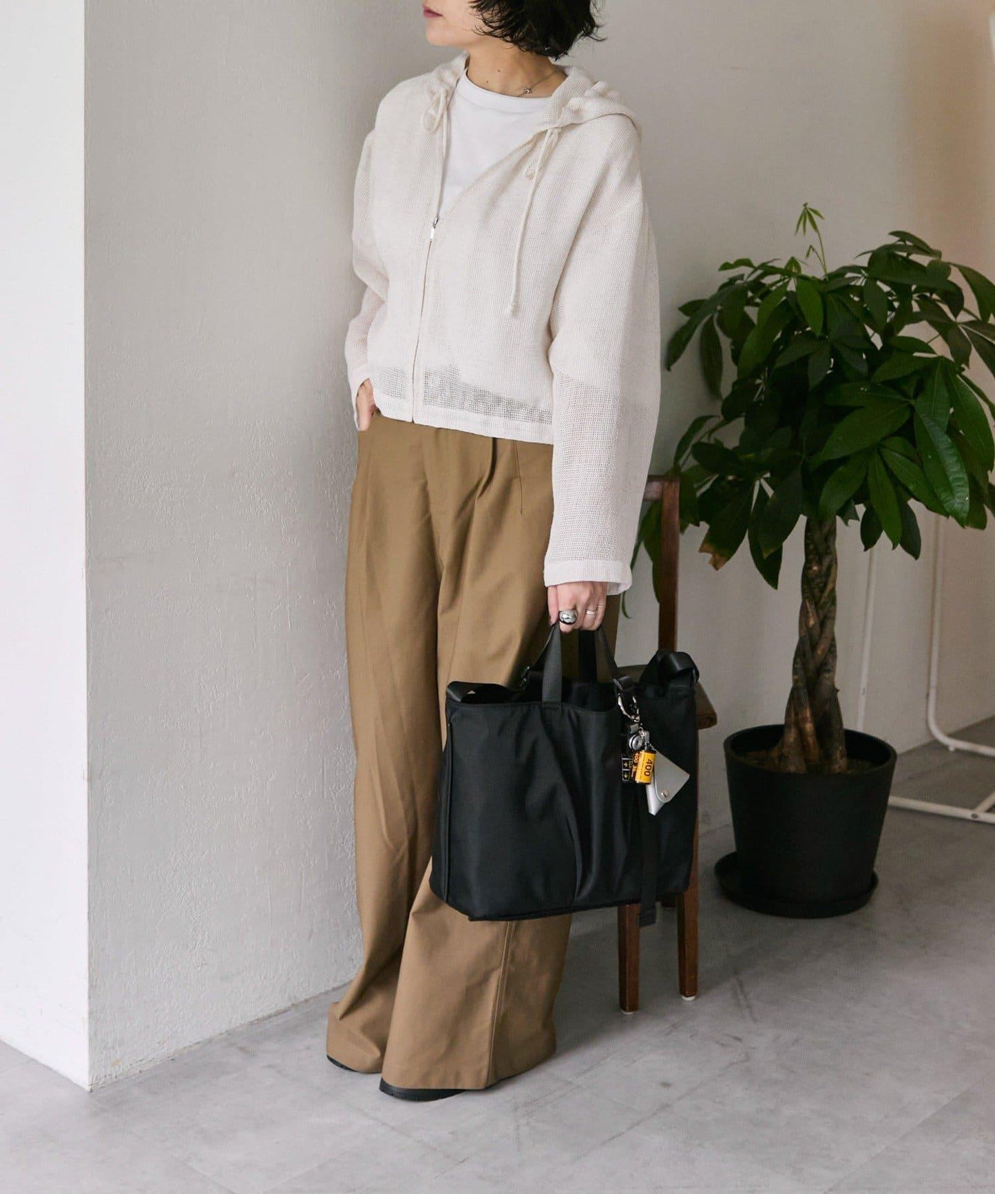 《インフルエンサーouchi企畫》可調節橫款托特包