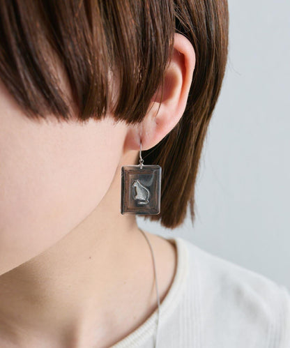 【ear PAPILLONNER】畫框耳環