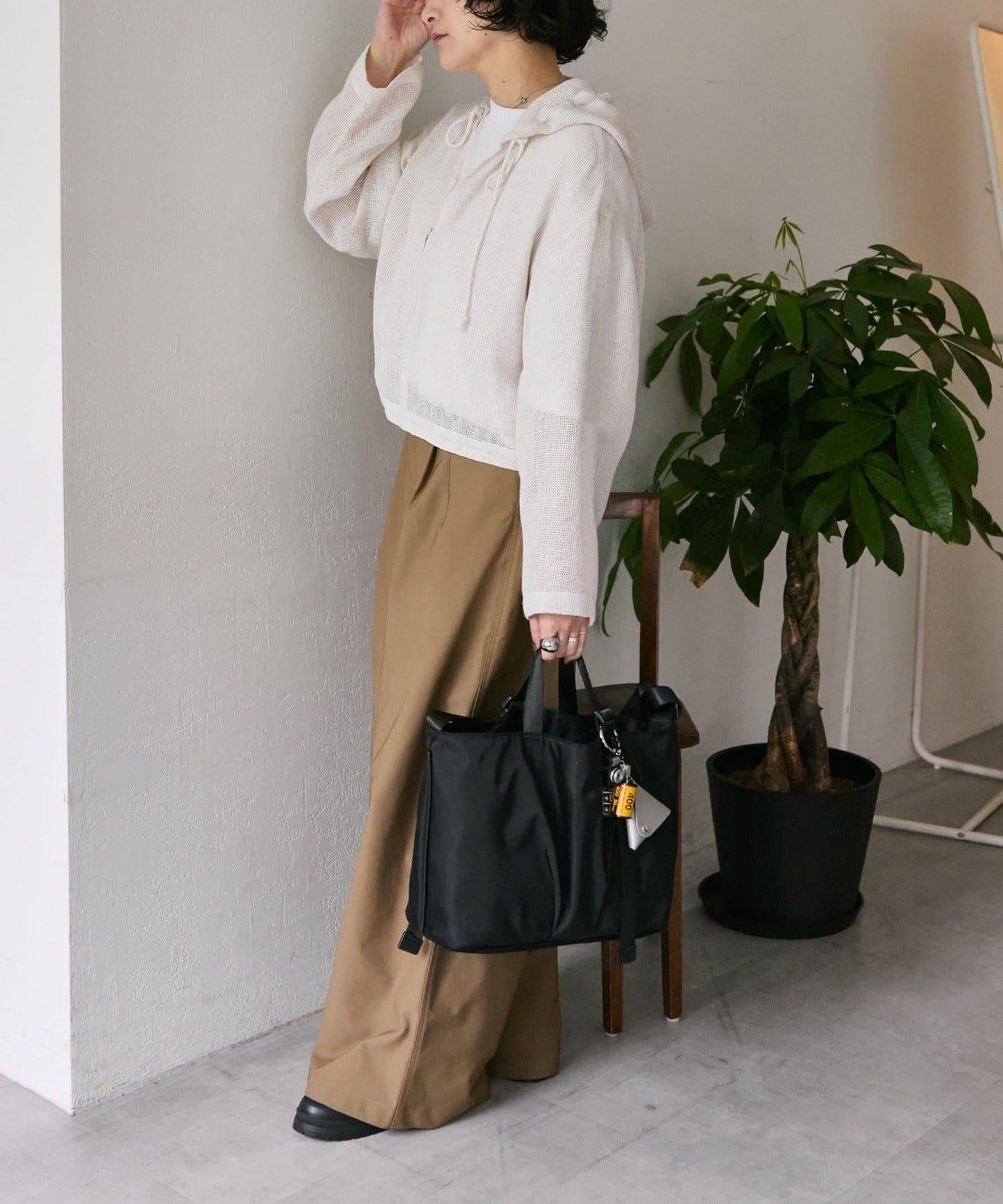 《インフルエンサーouchi企畫》可調節橫款托特包