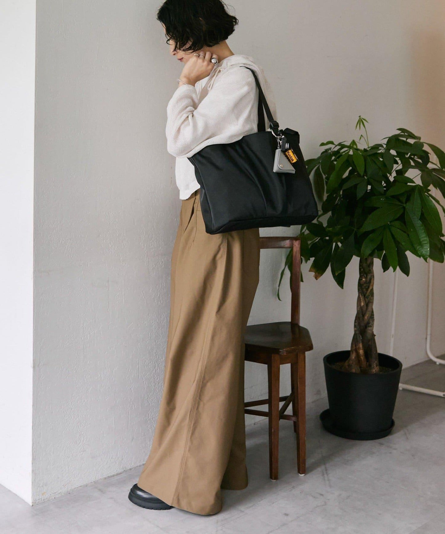 《インフルエンサーouchi企畫》可調節橫款托特包