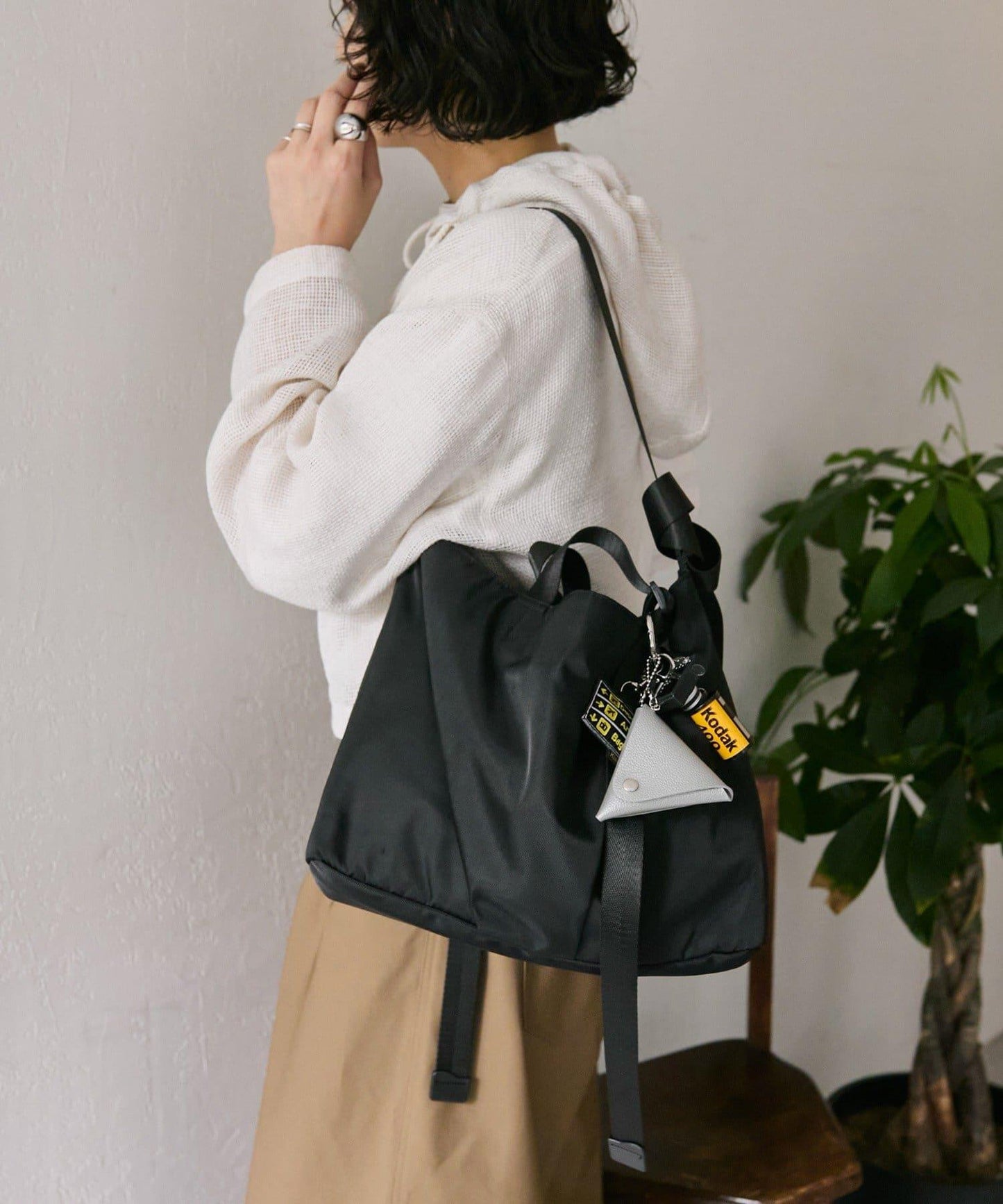 《インフルエンサーouchi企畫》可調節橫款托特包