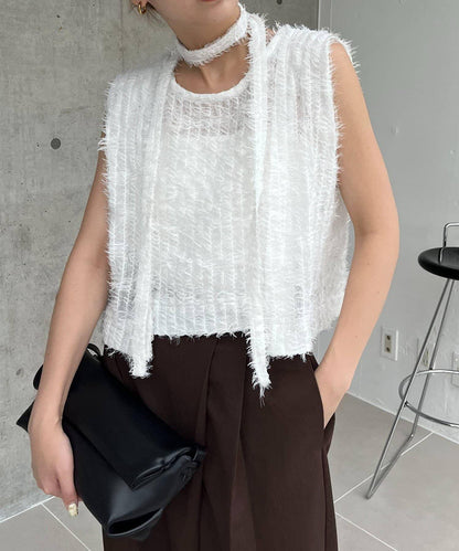 【CAPRICIEUX LE'MAGE】【yao企畫】提花項圈背心