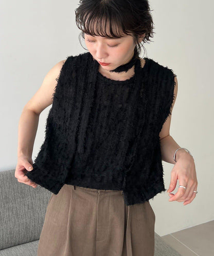 【CAPRICIEUX LE'MAGE】【yao企畫】提花項圈背心