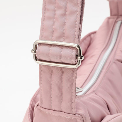 蓬鬆蝴蝶結新月單肩包