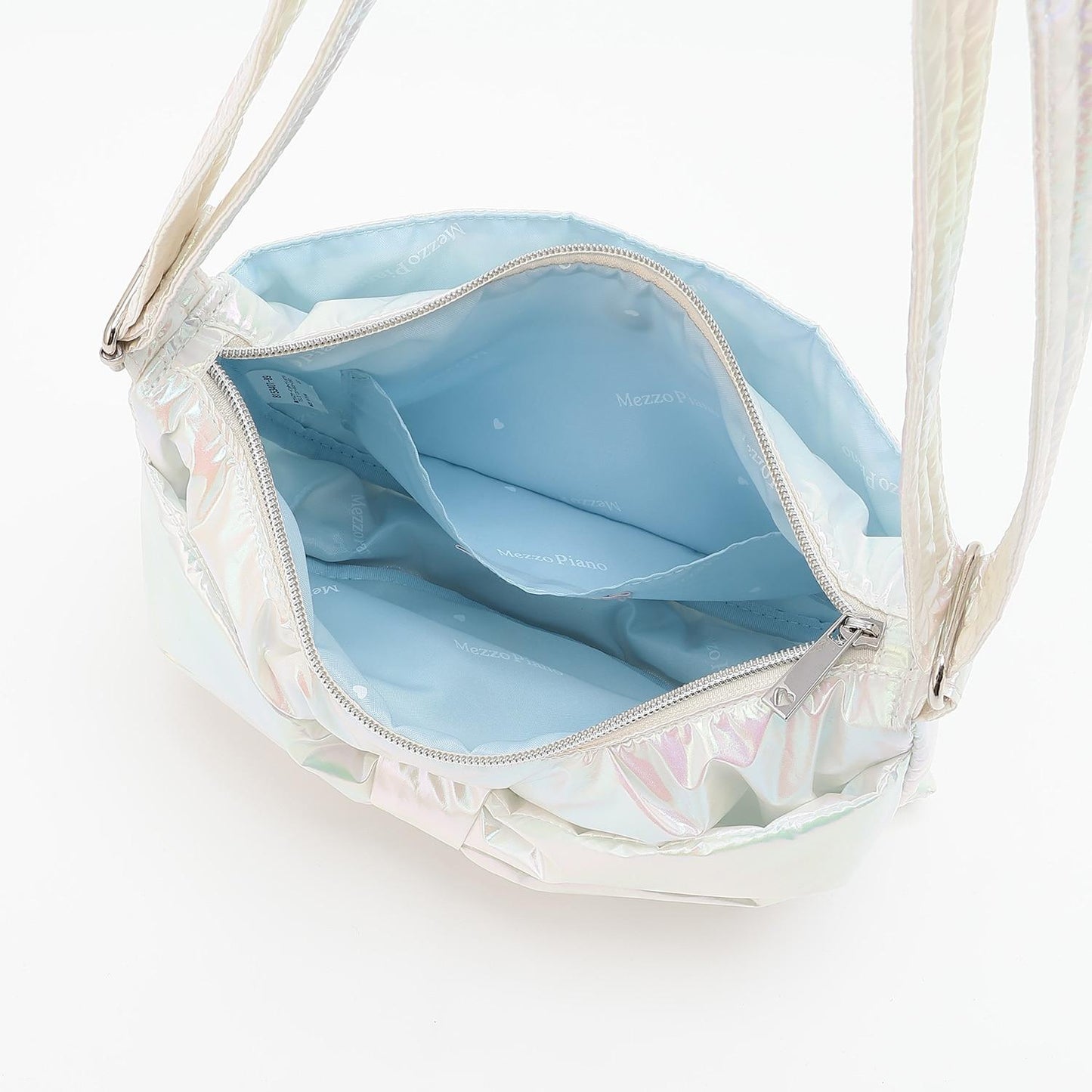 蓬鬆蝴蝶結新月單肩包