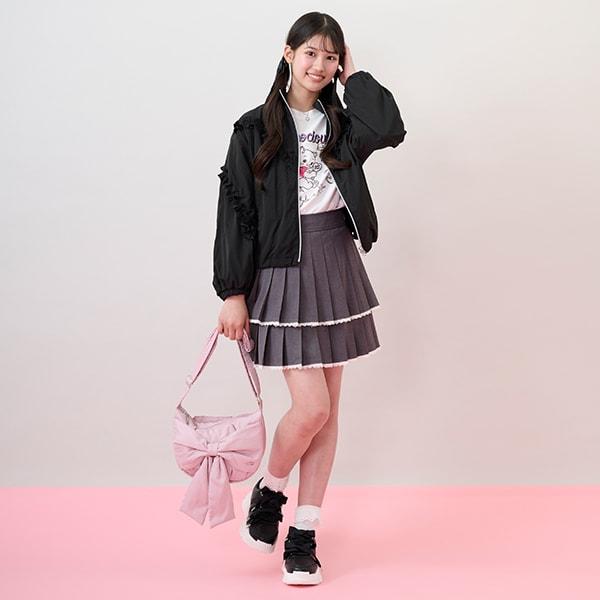 蓬鬆蝴蝶結新月單肩包