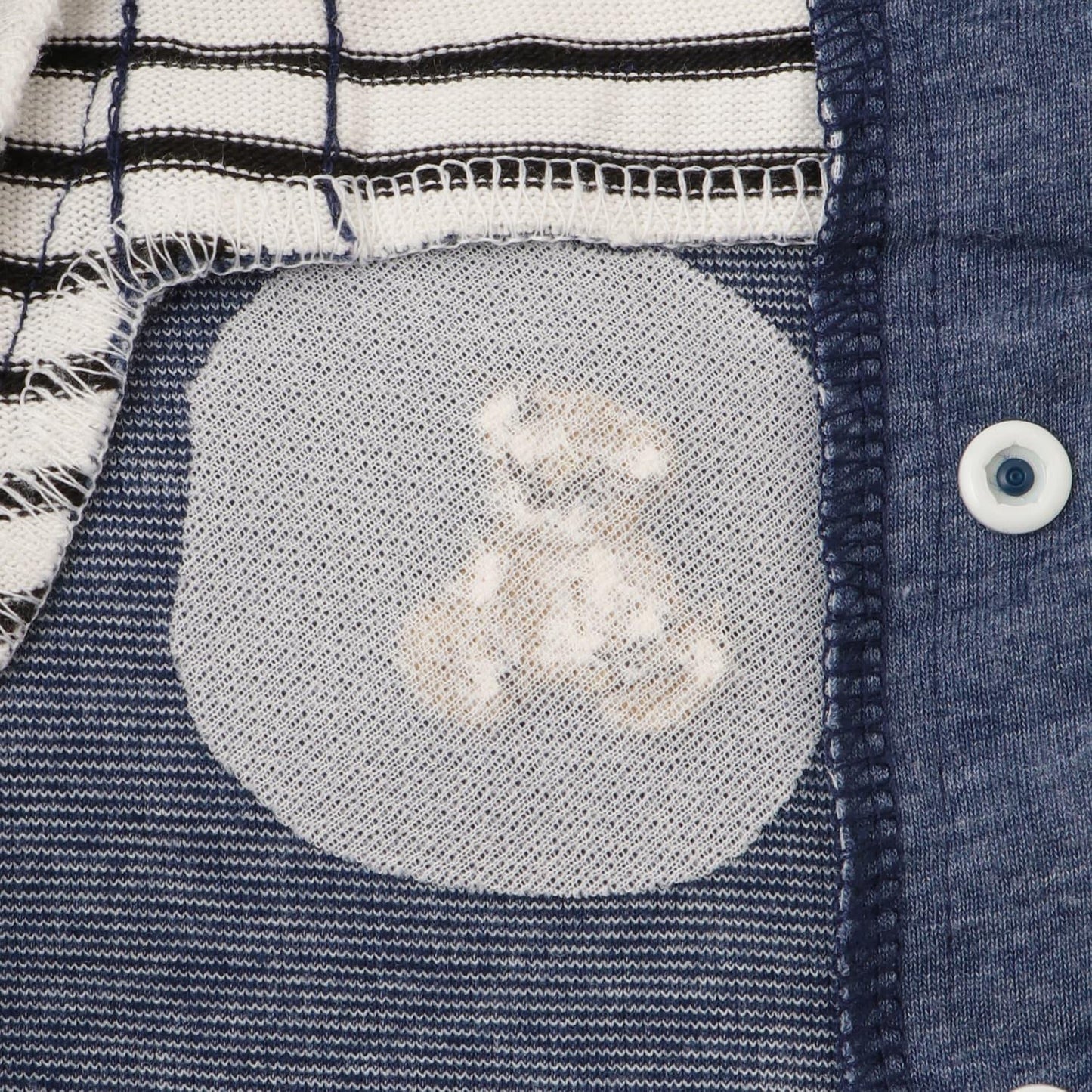 小熊刺繡揹帶褲連體衣