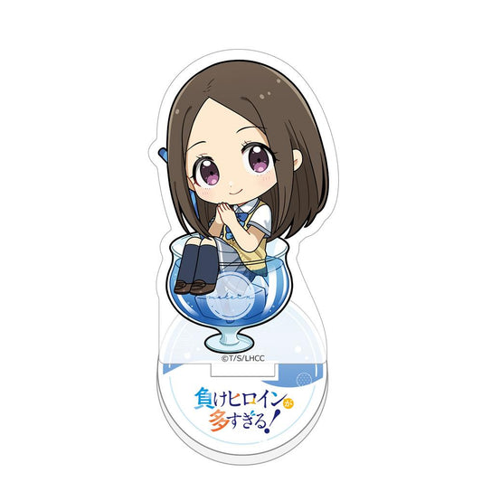 負け女主角太多了！_迷你亞克力立牌（朝雲千早／汽水）
