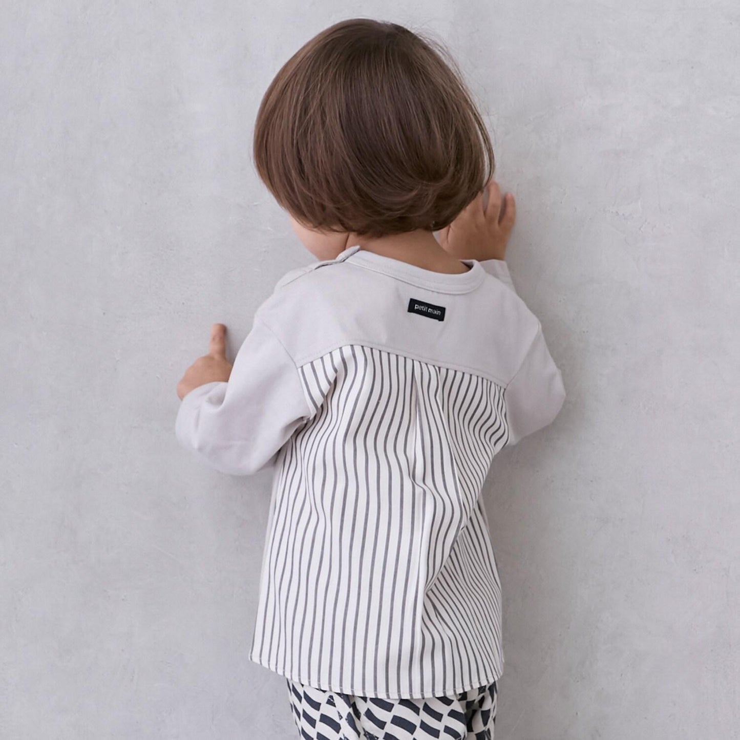 工程車輛刺繡長袖T恤