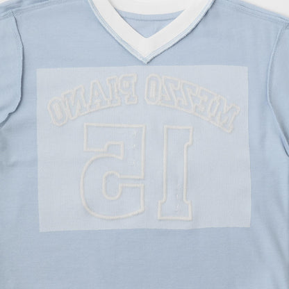 蕾絲數字印花長袖T恤