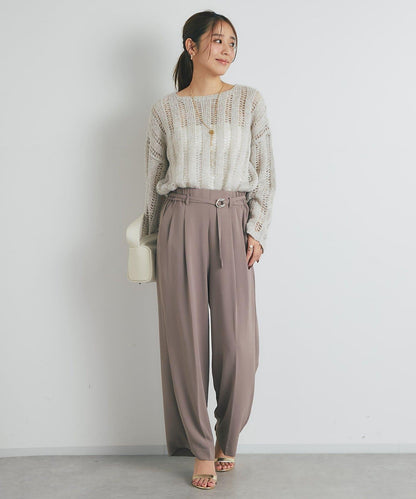 高雅休閒感金銀絲羅紋針織衫