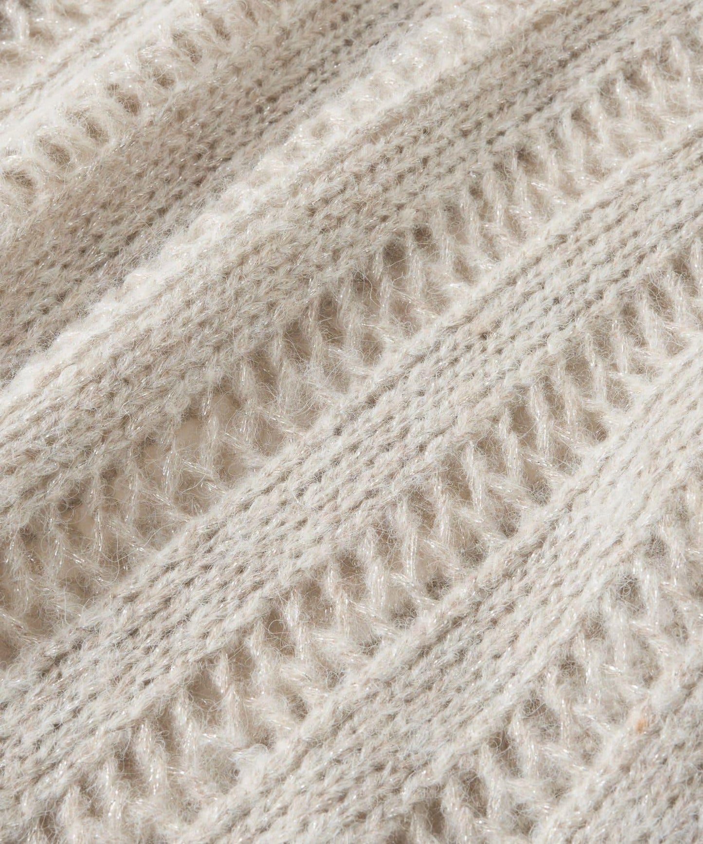 高雅休閒感金銀絲羅紋針織衫