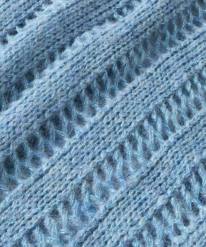 高雅休閒感金銀絲羅紋針織衫