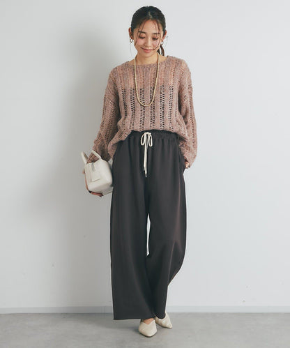 高雅休閒感金銀絲羅紋針織衫