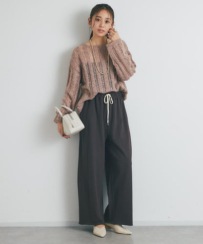 高雅休閒感金銀絲羅紋針織衫