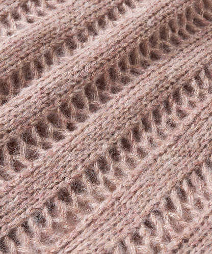 高雅休閒感金銀絲羅紋針織衫