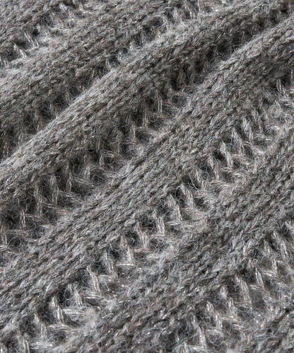 高雅休閒感金銀絲羅紋針織衫