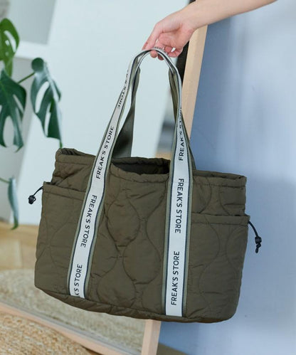 FREAK'S STORE 拼接絎縫抽繩媽咪包