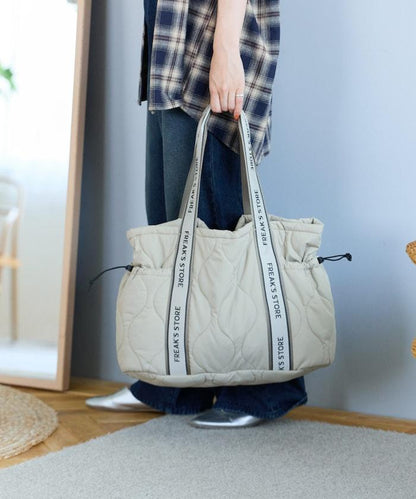 FREAK'S STORE 拼接絎縫抽繩媽咪包