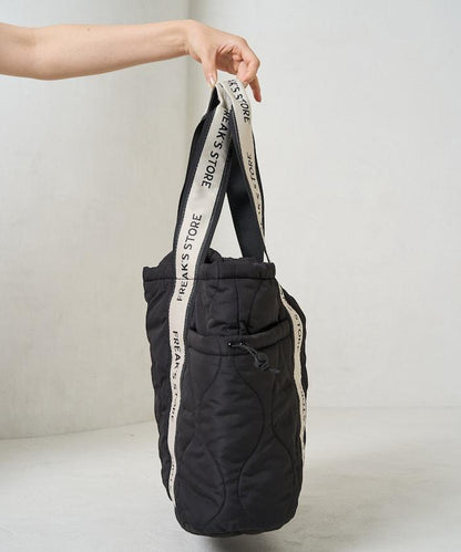 FREAK'S STORE 拼接絎縫抽繩媽咪包