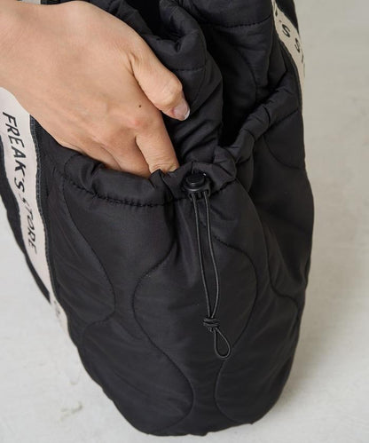 FREAK'S STORE 拼接絎縫抽繩媽咪包