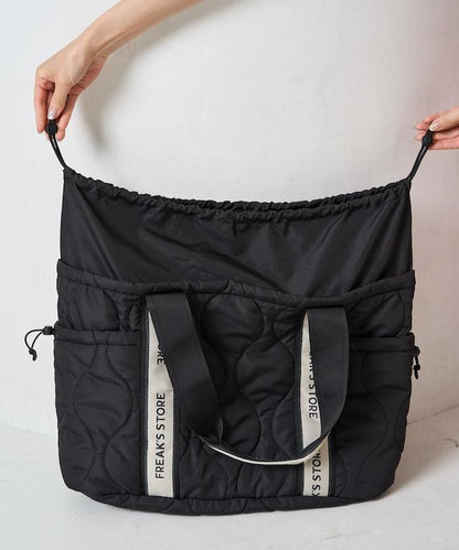 FREAK'S STORE 拼接絎縫抽繩媽咪包