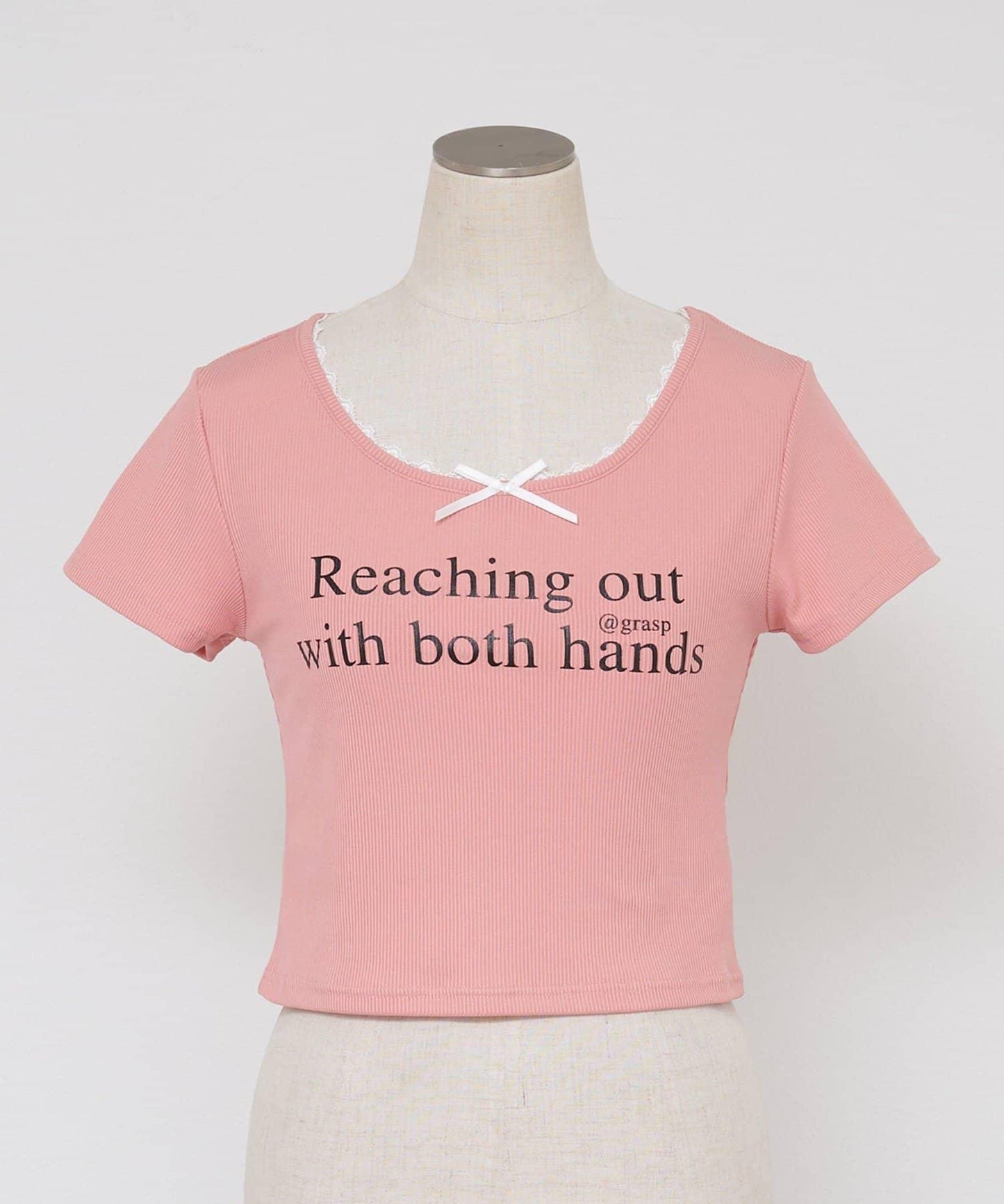 【RMAF】領口蕾絲羅紋T恤