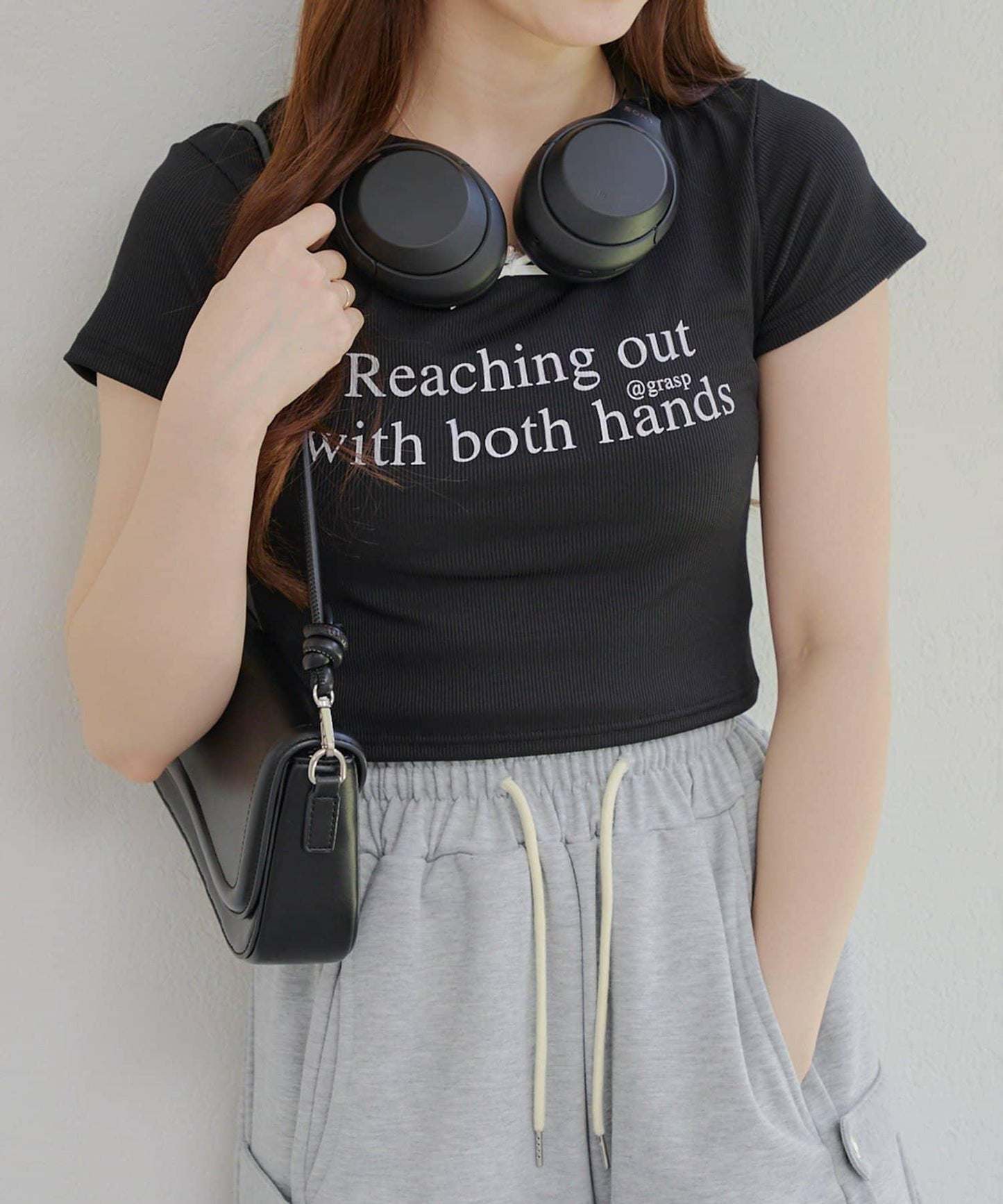 【RMAF】領口蕾絲羅紋T恤