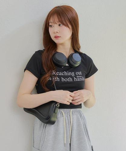 【RMAF】領口蕾絲羅紋T恤