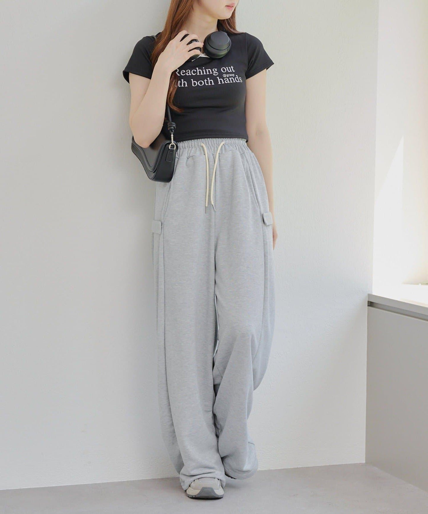 【RMAF】領口蕾絲羅紋T恤