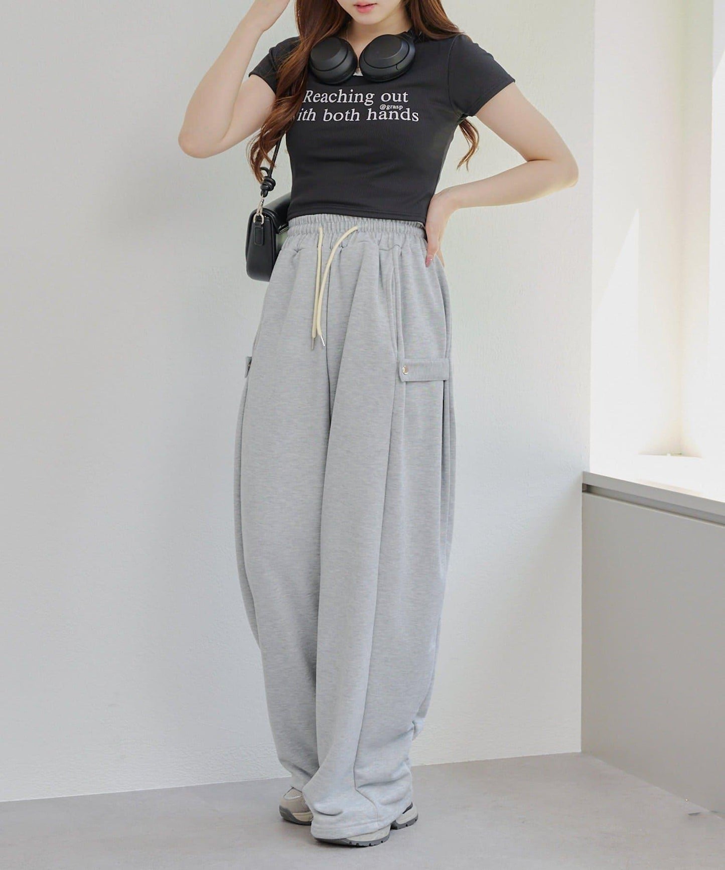 【RMAF】領口蕾絲羅紋T恤