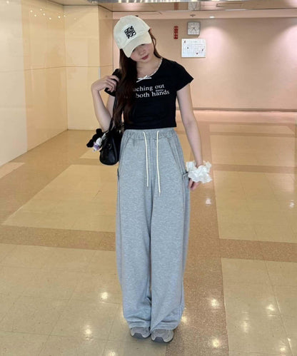 【RMAF】領口蕾絲羅紋T恤