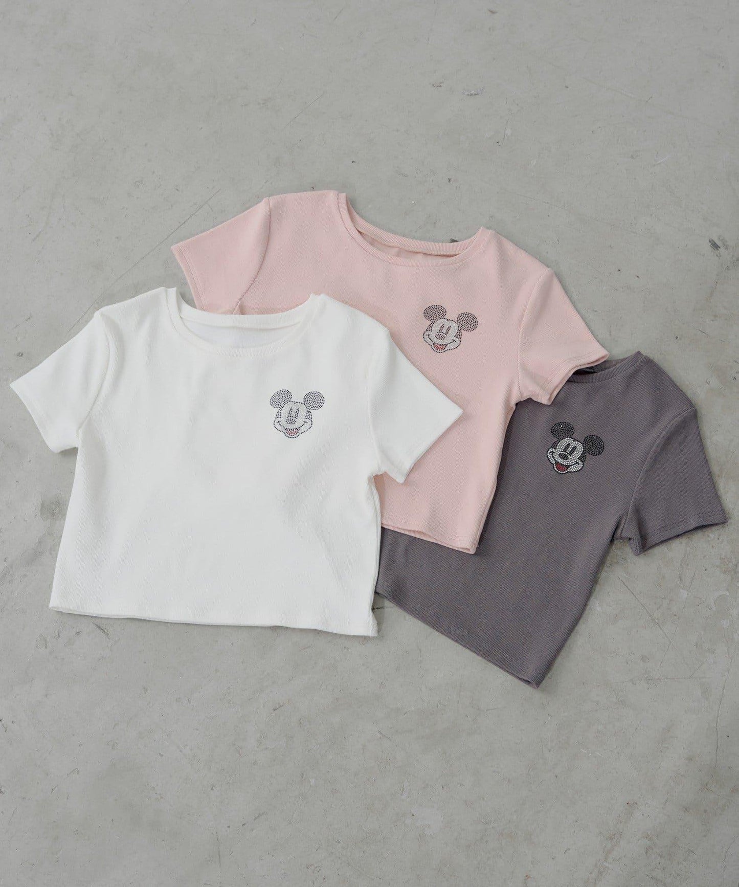 ミッキー（米奇） 水鑽短款T恤