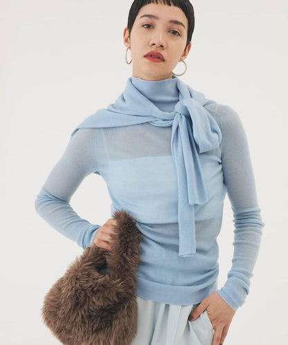 【THE PAUSE】羅紋高領套頭衫