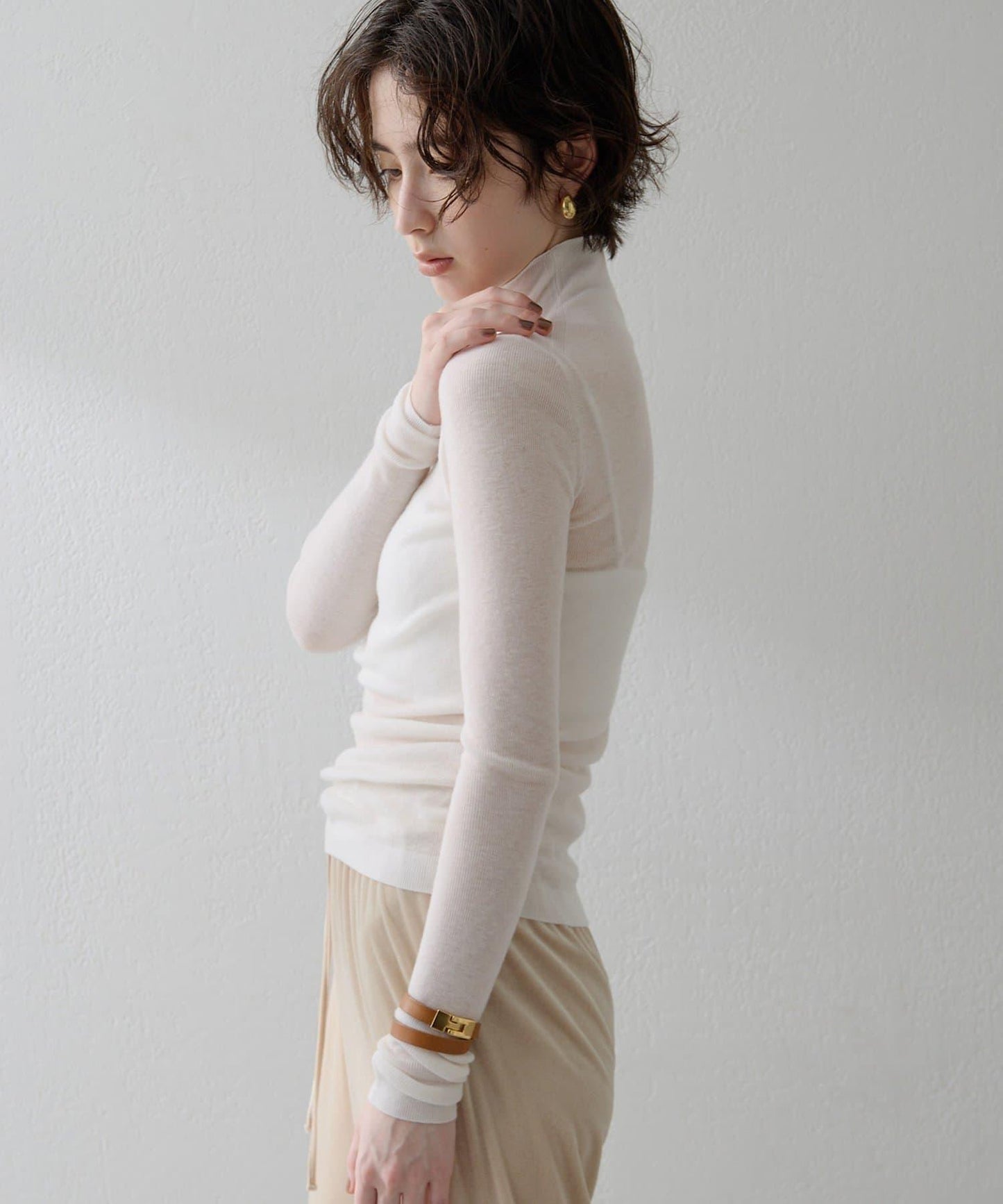 【THE PAUSE】羅紋高領套頭衫