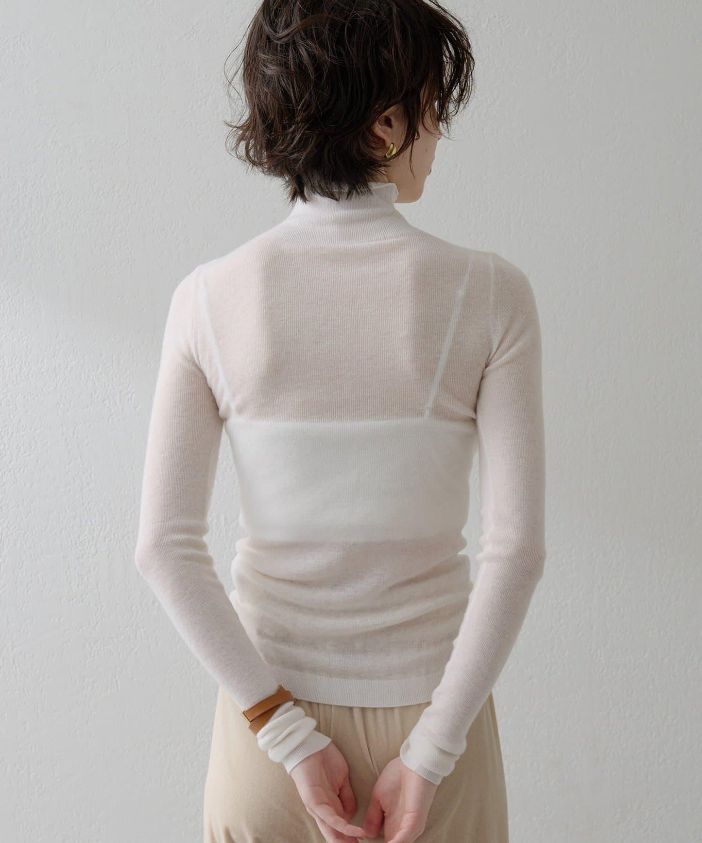 【THE PAUSE】羅紋高領套頭衫