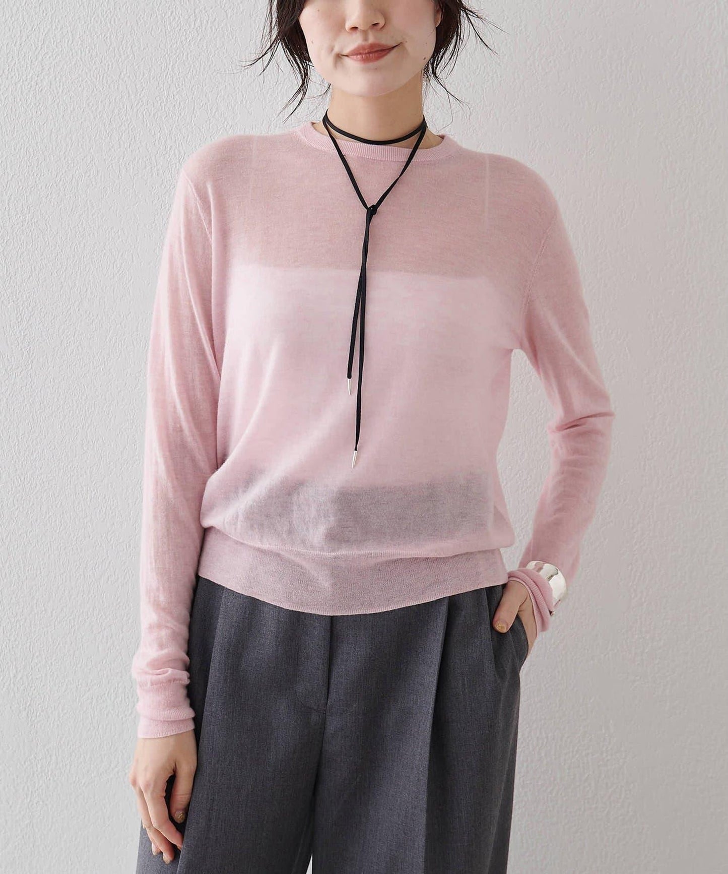 【THE PAUSE】高密度針織套頭衫