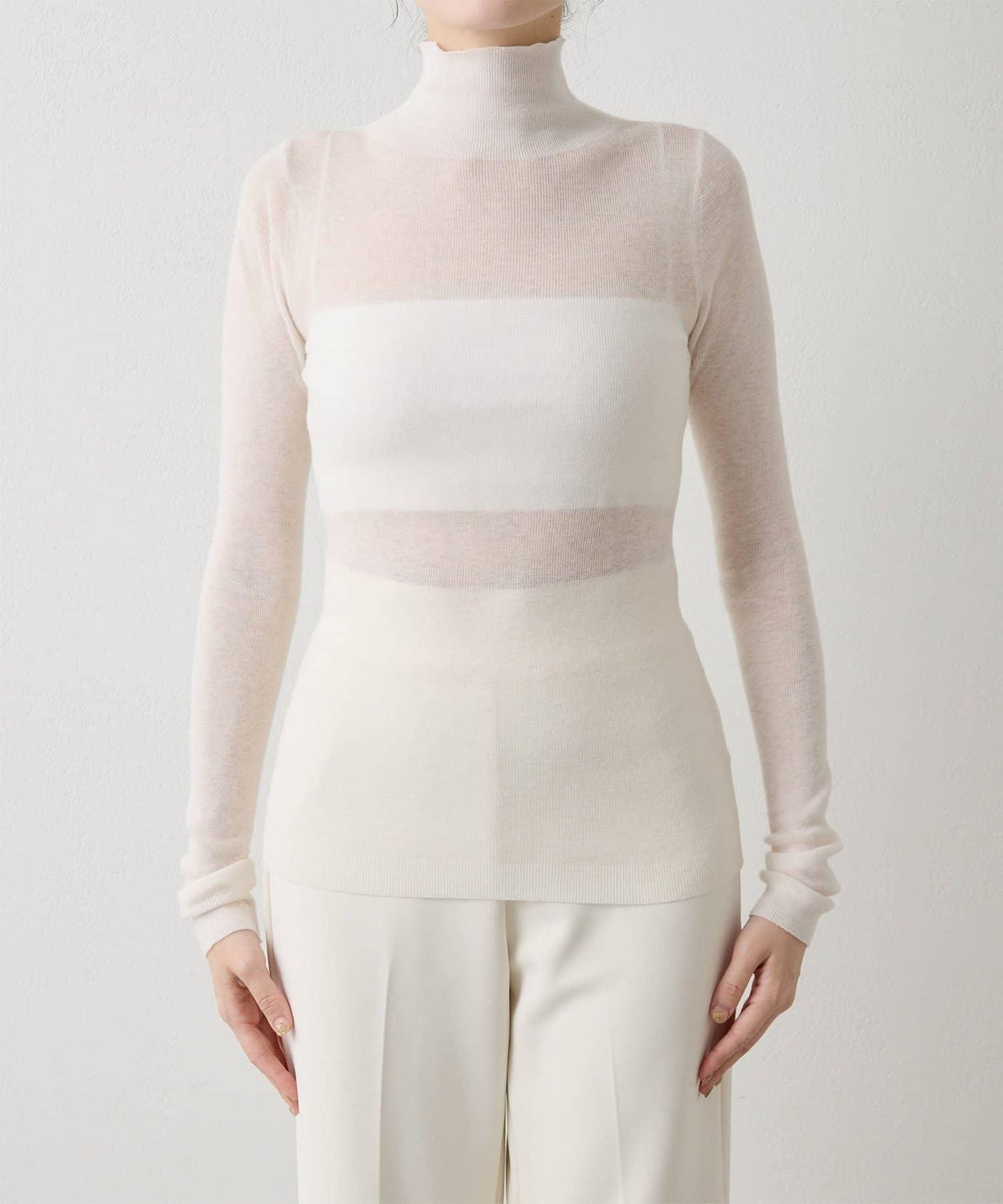 【THE PAUSE】羅紋高領套頭衫