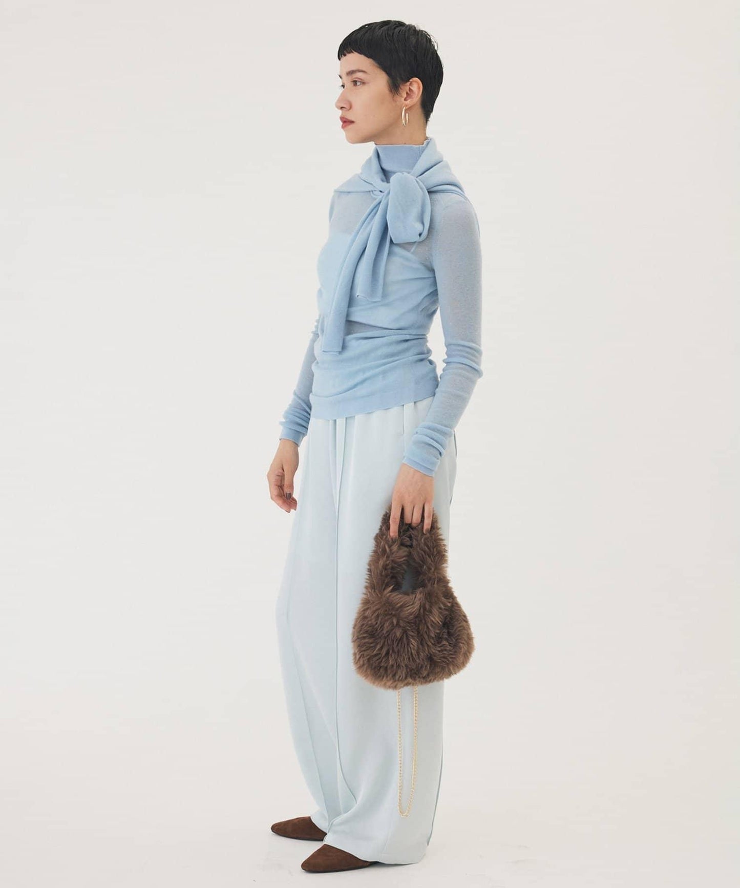 【THE PAUSE】羅紋高領套頭衫