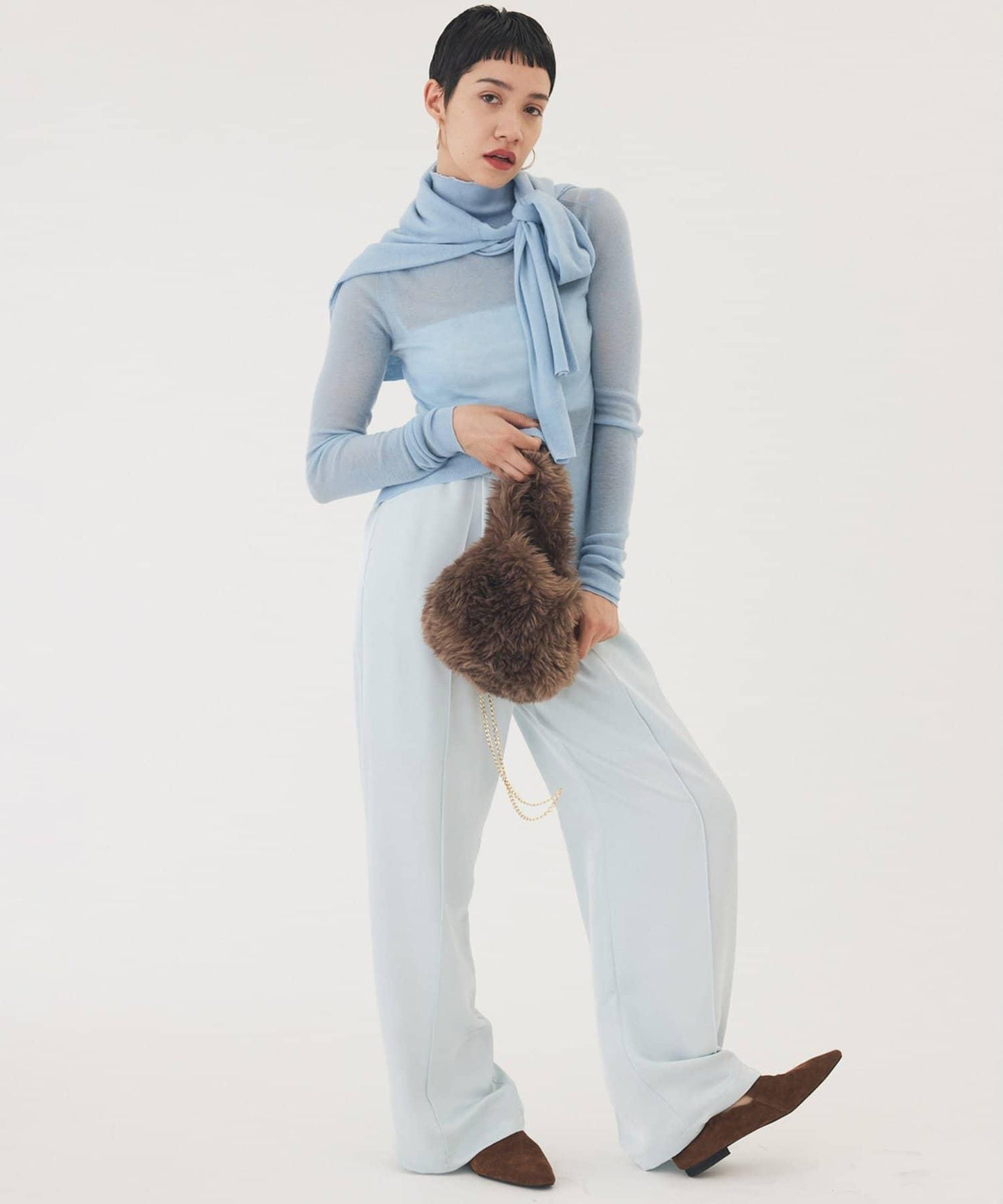 【THE PAUSE】羅紋高領套頭衫