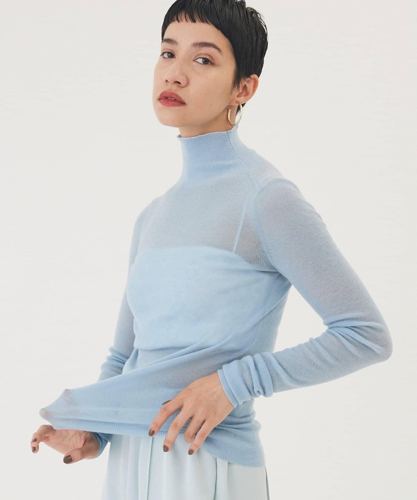 【THE PAUSE】羅紋高領套頭衫