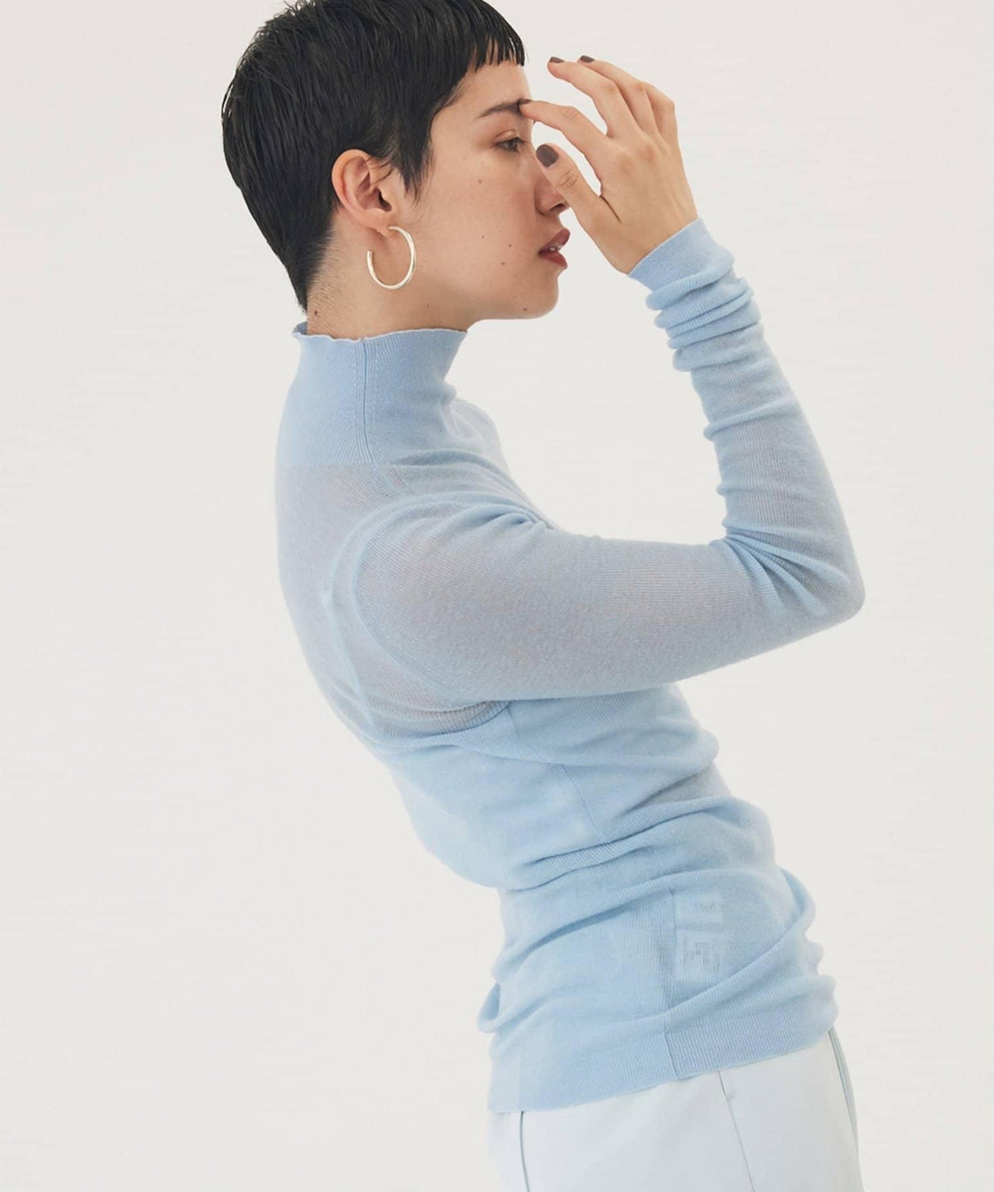 【THE PAUSE】羅紋高領套頭衫