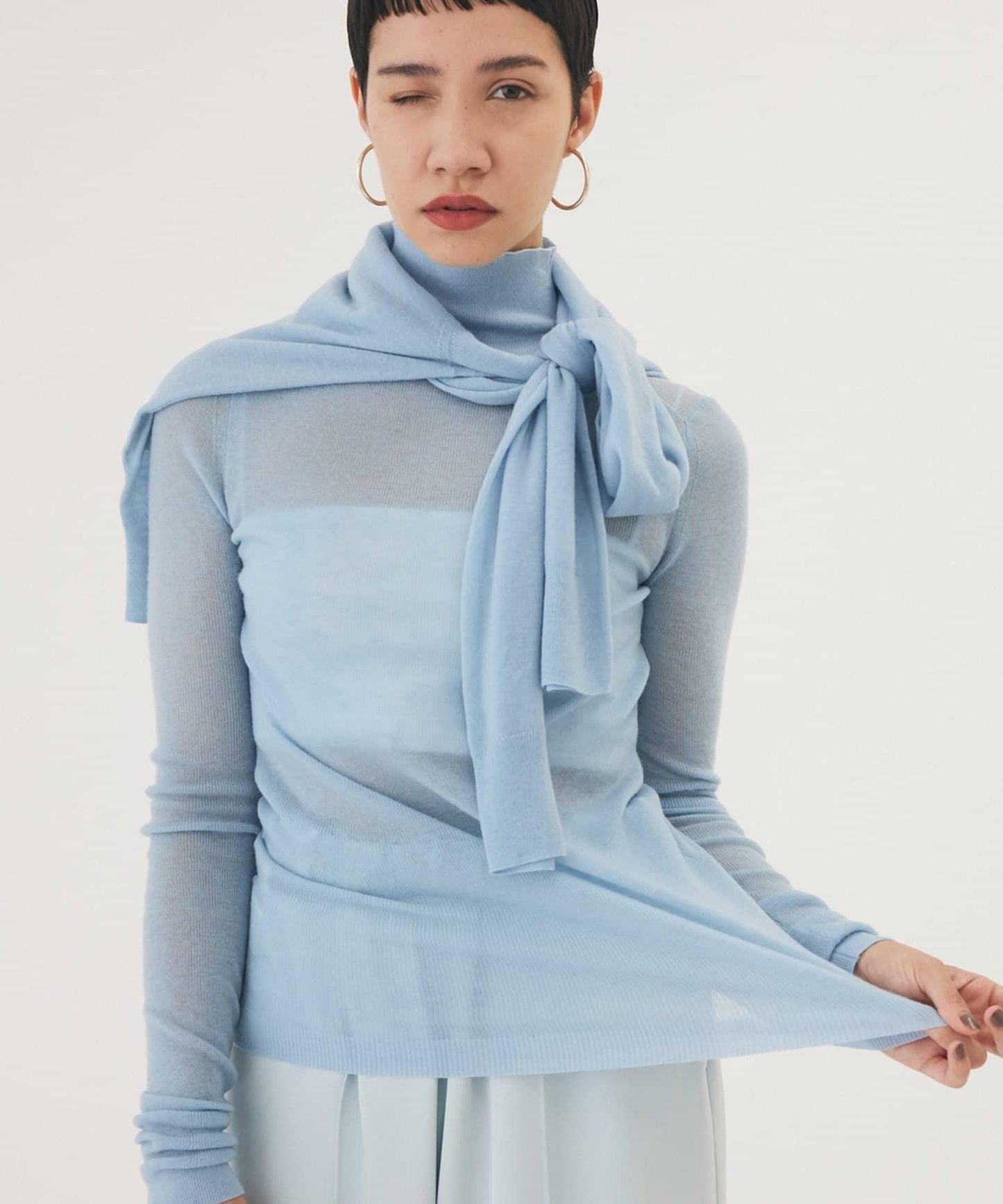 【THE PAUSE】羅紋高領套頭衫